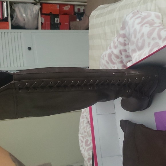 Vince Camuto VC-Bolina boots carob two tone antique size 9 - Picture 4 of 4